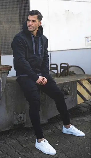 Navy Blue Hoodie Style