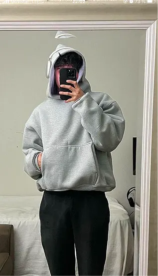 Grey Hoodie Style